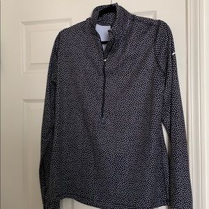 EUC Nike half zip, polka dot